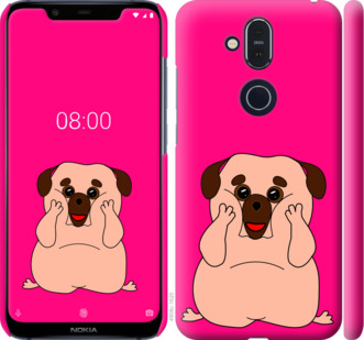 

Чохол Веселий мопс на Nokia 8.1 928716