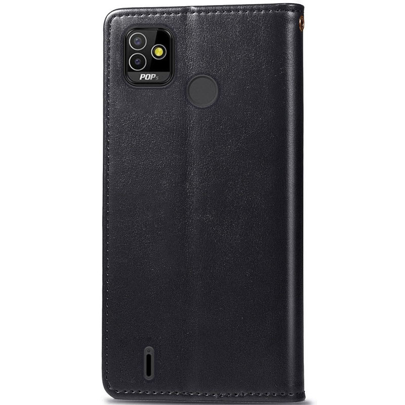 Фото Кожаный чехол-книжка GETMAN Gallant (PU) для TECNO POP 5 (Черный) на vchehle.ua