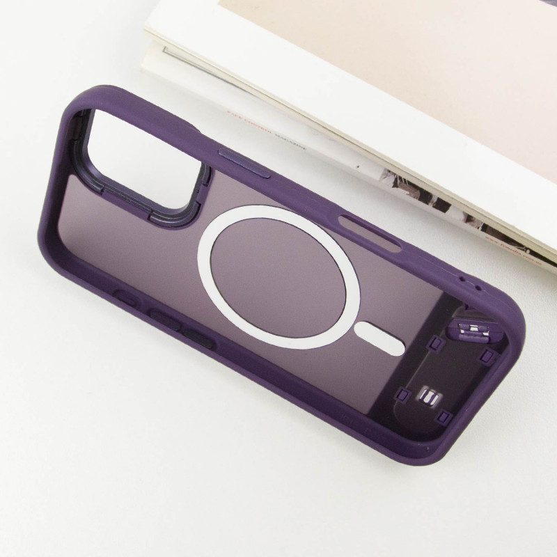 Купить TPU+PC чехол Stand case для Apple iPhone 16 (6.1") (Purple) на vchehle.ua