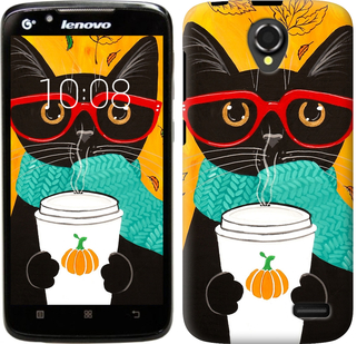

Чохол Осінній кіт на Lenovo A388t 581005