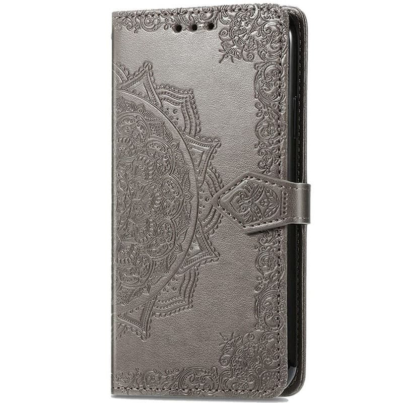 Шкіряний чохол-книжка Art Case з візитницею на Xiaomi Redmi Note 11 Pro 4G/5G / 12 Pro 4G (Сірий)