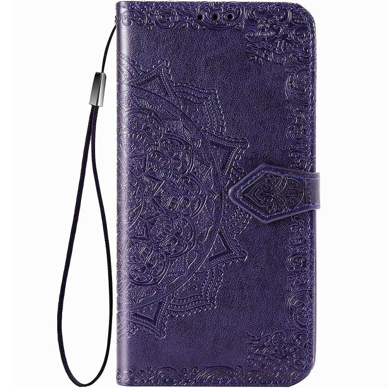 Кожаный чехол-книжка Art Case с визитницей для Samsung Galaxy A21s (Фиолетовый)