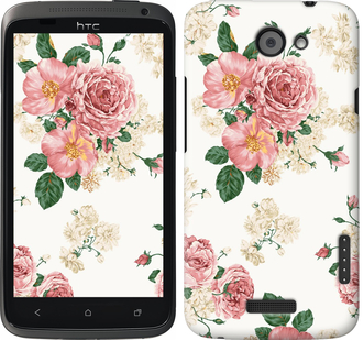 

Чехол цветочные обои v1 для HTC One X+ 642171