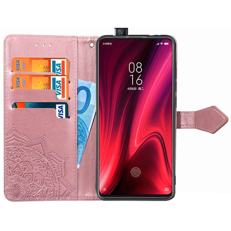 Кожаный чехол-книжка Art Case с визитницей для Xiaomi Redmi K20 / K20 Pro / Mi9T / Mi9T Pro (Розовый) в магазине vchehle.ua
