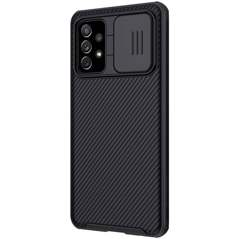 Фото Карбоновая накладка Nillkin Camshield (шторка на камеру) для Samsung Galaxy A52 4G / A52 5G / A52s (Черный / Black) в магазине vchehle.ua