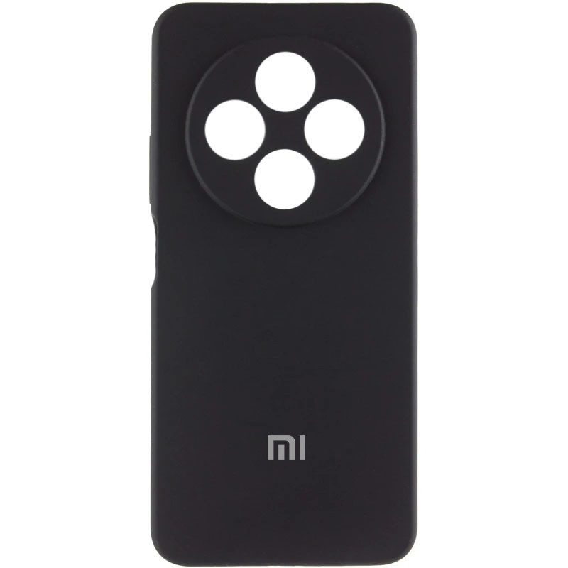 Чохол Silicone Cover Lakshmi Full Camera (AA) with logo на Xiaomi Redmi 14C / Poco C75 (Чорний / Black)