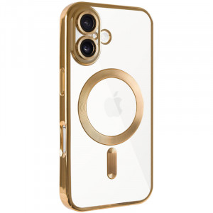 TPU чехол Fibra Chrome with Magnetic safe для Apple iPhone 16 (6.1")