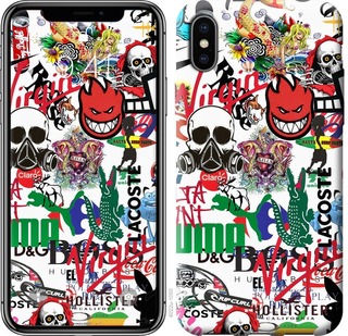 

Чохол Many different logos для iPhone XS (5.8") 669467