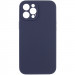 Чохол Silicone Case Full Camera Protective (AA) NO LOGO на Apple iPhone 12 Pro (6.1") (Темно-синій / Midnight blue)