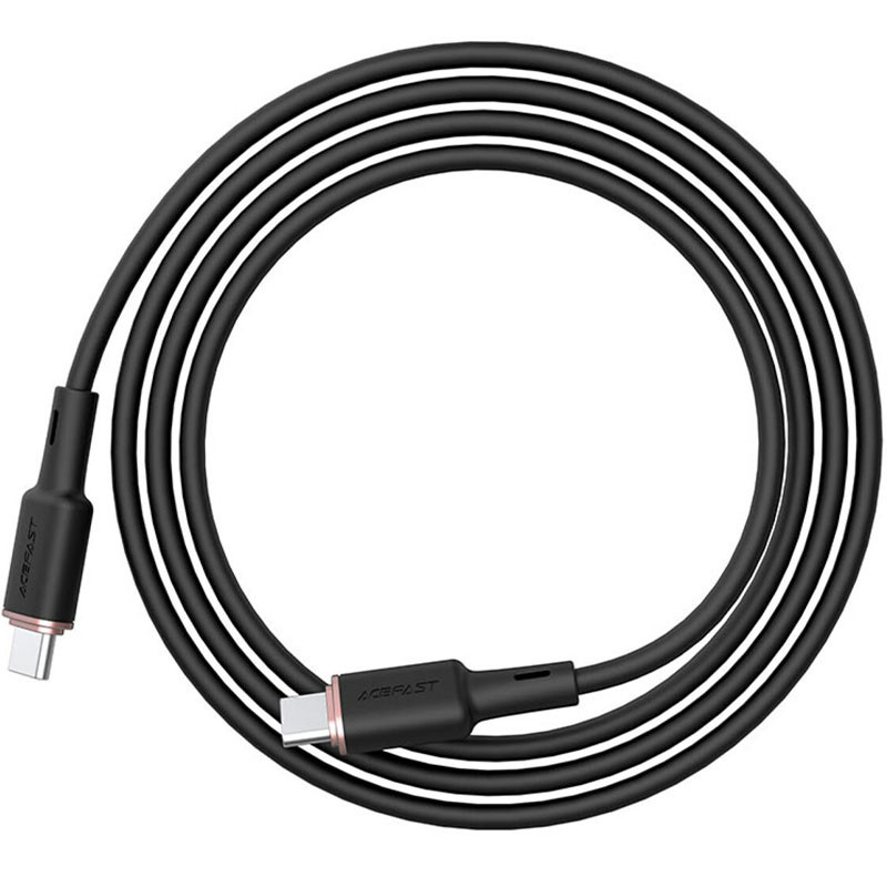 Фото Дата кабель Acefast C2-03 USB-C to USB-C zinc alloy silicone (1.2m) (Black) в магазине vchehle.ua