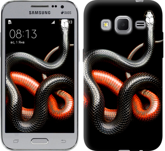 

Чохол Червоно-чорна змія на чорному тлі на Samsung Galaxy Core Prime G360H 481978