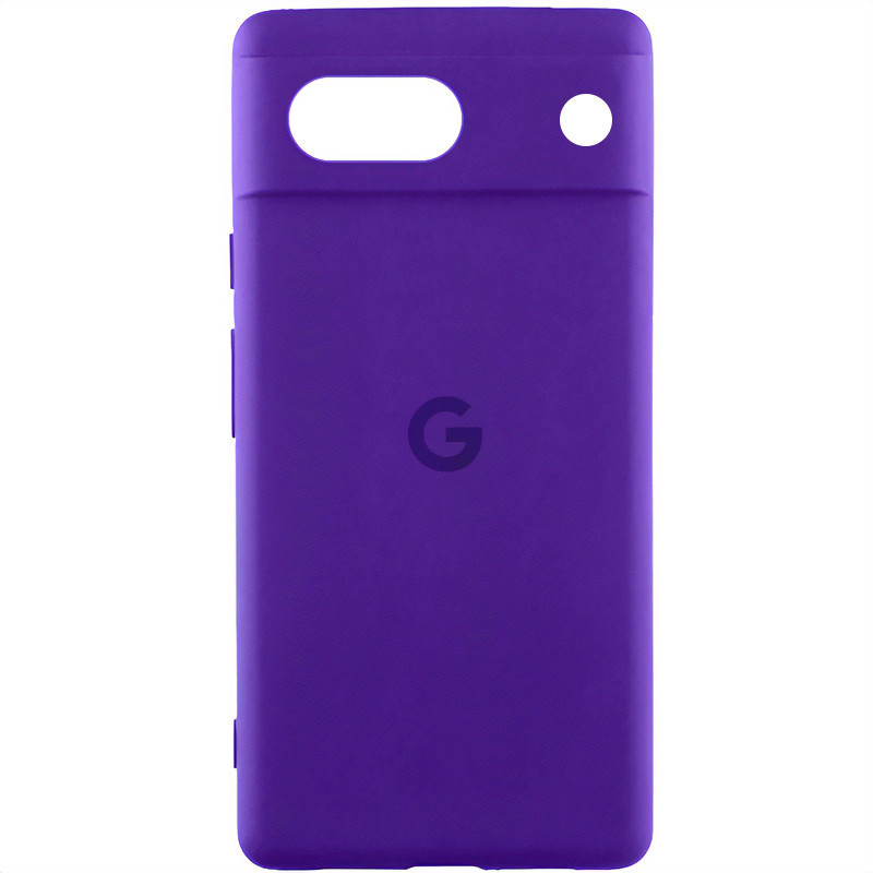 Чохол Silicone Cover Lakshmi Full Camera (AAA) with Logo на Google Pixel 7a (Фіолетовий / Amethyst)