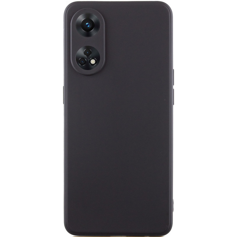 Силіконовий чохол Candy Full Camera на Oppo Reno 8 T 4G (Чорний / Black)