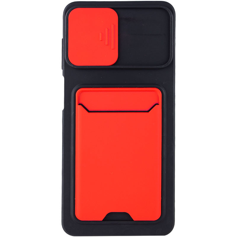 

TPU+PC чохол Card Holder для Samsung Galaxy A12 (Червоний) 1213564