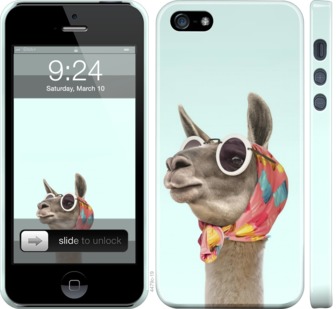 

Чехол Модная лама для Apple iPhone 5S 752922