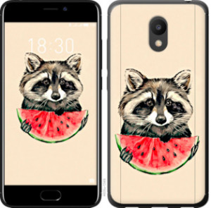 Чехол Енотик с арбузом для Meizu M6