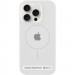 Чохол Silicone Case Full Protective (AA) with Magnetic Safe на Apple iPhone 14 (6.1") (Білий / White)