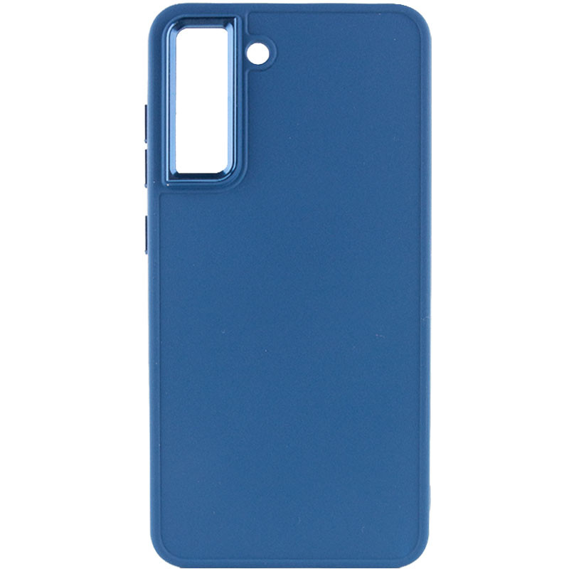 Фото TPU чехол Bonbon Metal Style для Samsung Galaxy S21 FE (Синий / Denim Blue) на vchehle.ua