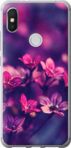 Чехол Пурпурные цветы для Xiaomi Redmi S2