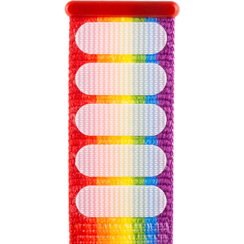 Фото Ремінець Nylon для Apple Watch 38/40/41/42mm (Різнокольоровий / Rainbow) в маназині vchehle.ua