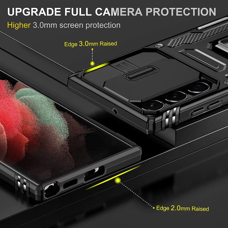 Заказать Ударопрочный чехол Camshield Army Ring для Samsung Galaxy S25 Ultra (Черный / Black) на vchehle.ua
