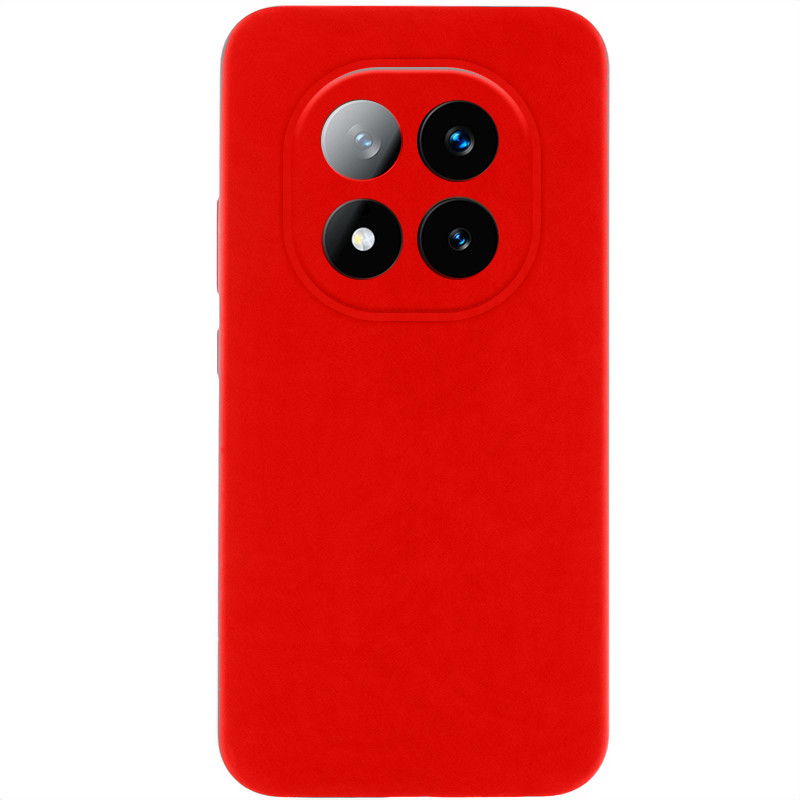 Чехол Silicone Cover Lakshmi Full Camera (AAA) для Xiaomi Redmi Note 14 Pro 4G (Красный / Red)