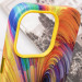 Заказать Кожаный чехол Colour Splash with Magnetic Safe для Apple iPhone 14 Pro Max (6.7") (Orange / Red) на vchehle.ua