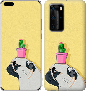 

Чохол Мопс з кактусом на Huawei P40 Pro 933961