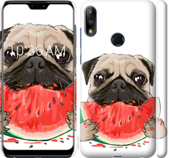 

Чехол Мопс и арбуз для Asus Zenfone Max Pro M2 ZB631KL 843960