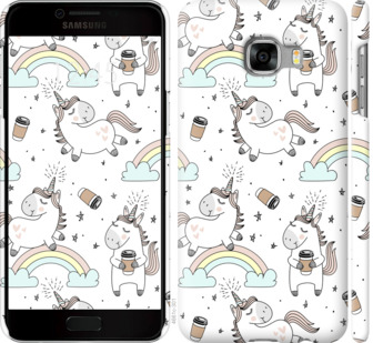 

Чехол Единорог и кофе для Samsung Galaxy C5 C5000 840657
