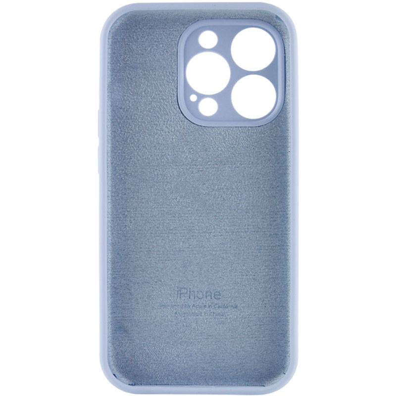 Чехол Silicone Case Full Camera Protective (AA) для Apple iPhone 14 Pro Max (6.7") (Голубой / Lilac Blue) в магазине vchehle.ua