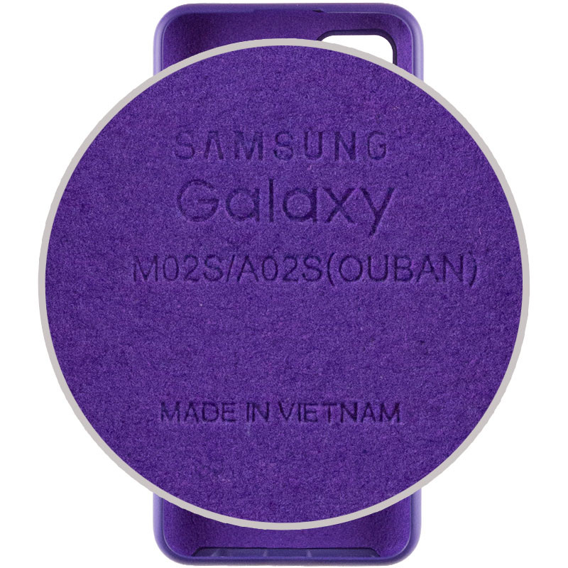 Фото Чехол Silicone Cover Full Protective (AA) для Samsung Galaxy A02s (Фиолетовый / Purple) в магазине vchehle.ua