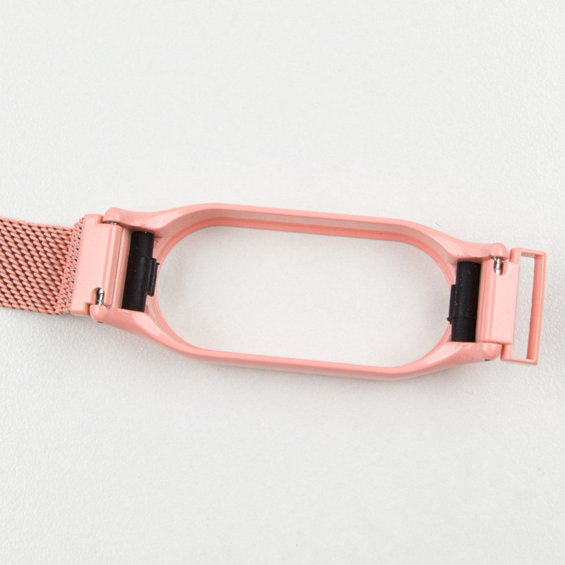 Ремінець Milanese Loop Design для Xiaomi Mi Band 7 (Peach) в магазині vchehle.ua