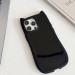 Чохол TPU GETMAN Cat with straps на Apple iPhone 13 Pro Max (6.7") (Black) в магазині vchehle.ua