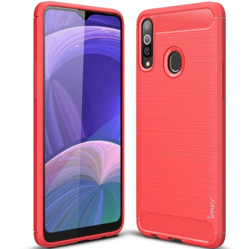 

TPU чехол iPaky Slim Series для Samsung Galaxy A20s (Красный) 787757