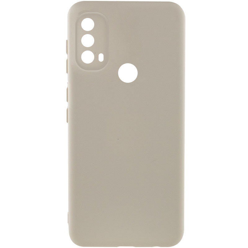 Чохол Silicone Cover Lakshmi Full Camera (A) на Motorola Moto E40 (Пісочний / Sand)