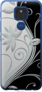

Чехол Цветы на чёрно-белом фоне для Motorola E7 Plus 1575909