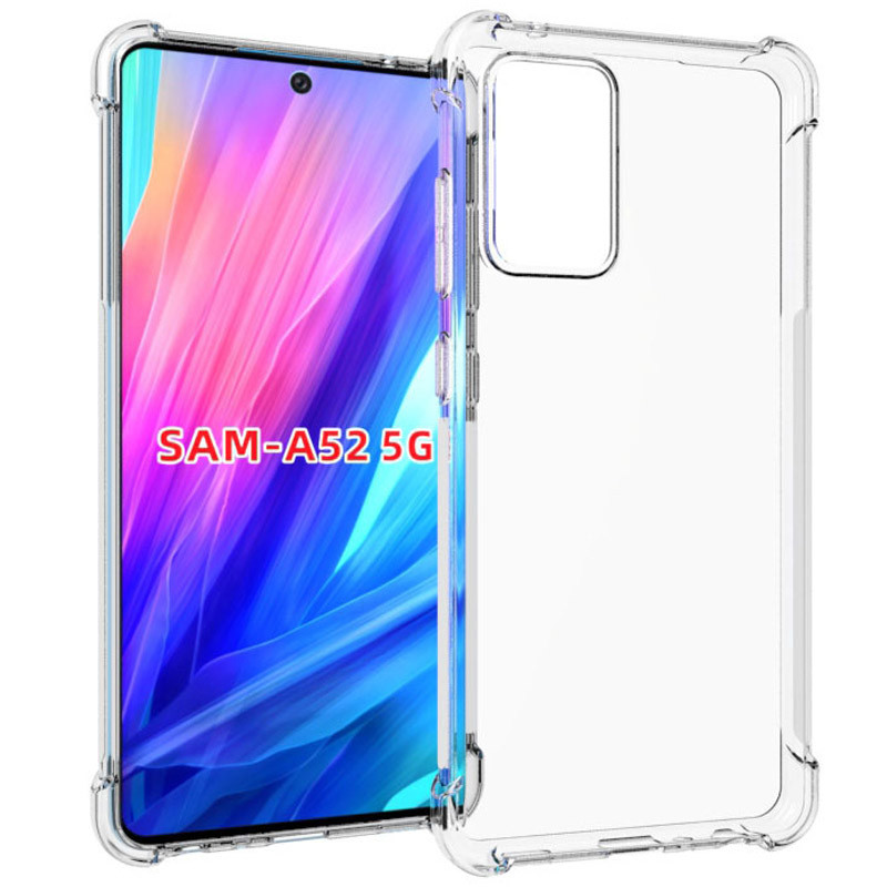 TPU чохол Epic Ease з посиленими кутами на Samsung Galaxy A52 4G / A52 5G / A52s (Прозорий / Transparent)