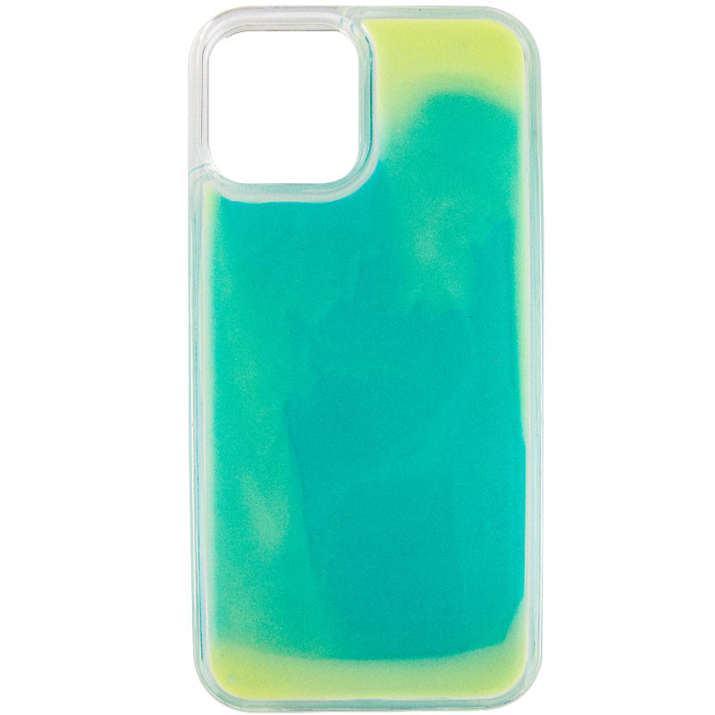 Фото Неоновый чехол Neon Sand glow in the dark для Apple iPhone 12 Pro Max (6.7") (Бирюзовый) на vchehle.ua