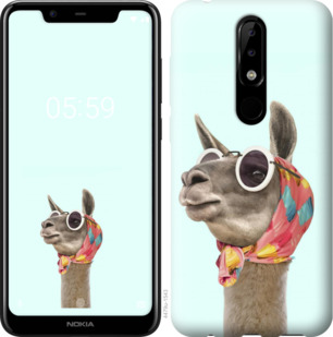 

Чехол Модная лама для Nokia 5.1 Plus 878938