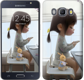 

Чехол Милая девочка с зайчиком для Samsung Galaxy J5 (2016) J510H 636446