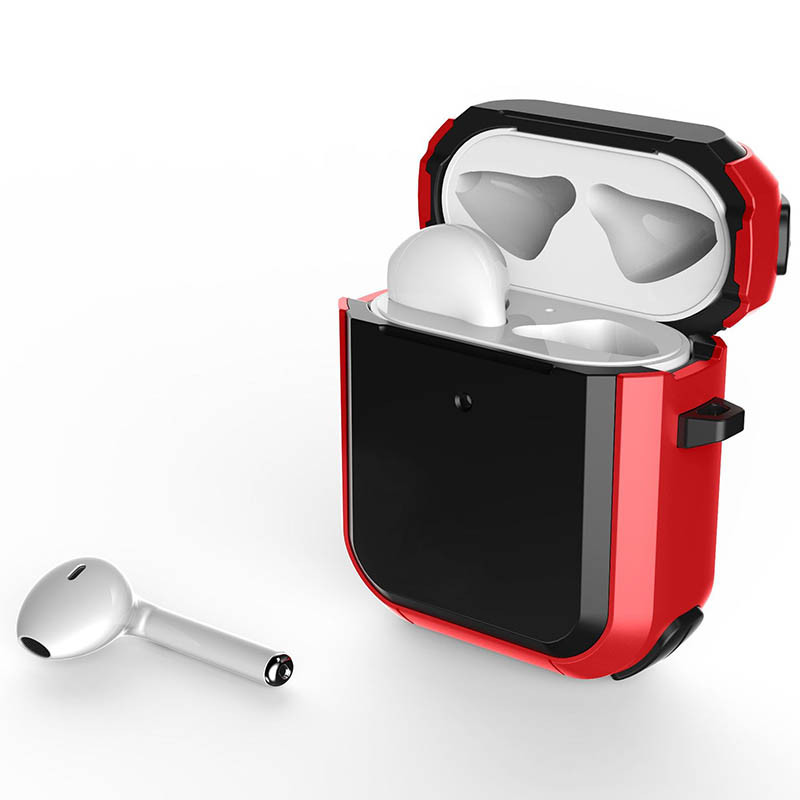 Фото Футляр протиударний Black Ed. для навушників Airpods 1/2 (Red) на vchehle.ua