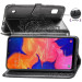 Фото Кожаный чехол (книжка) Art Case с визитницей для Samsung Galaxy A10 (A105F) (Черный) в магазине vchehle.ua