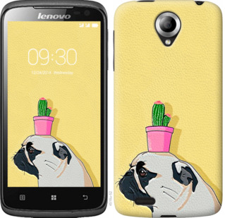 

Чохол Мопс з кактусом на Lenovo S820 795521