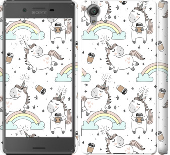 

Чохол Єдиноріг і кава на Sony Xperia X F5122 840875