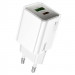 СЗУ Hoco N46 Glorious PD20W+QC3.0 (1USB-A/1C) (White)