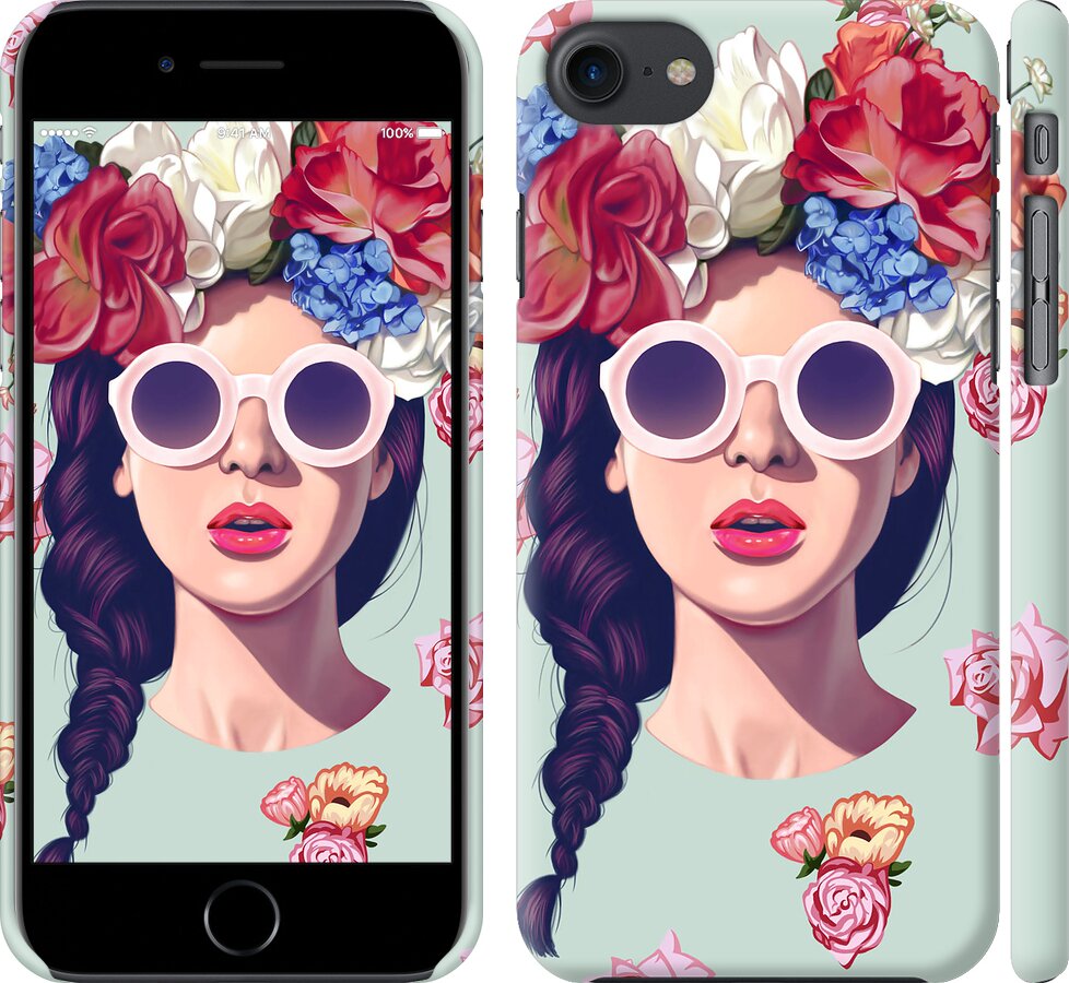 

Чехол Девушка с цветами для iPhone 7 (4.7'') 95524