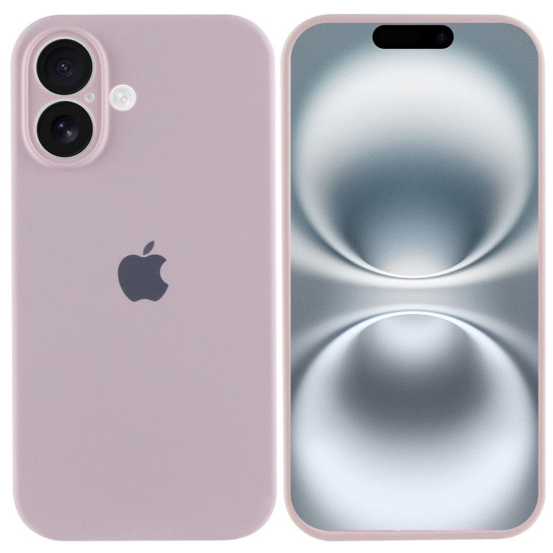 Фото Чохол Silicone Case Full Camera Protective (AA) на Apple iPhone 16 (6.1") (Рожевий / Chalk Pink) на vchehle.ua