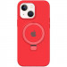 Чехол Silicone Case Full Protective with Ring для Apple iPhone 13 / 14 (6.1") (Red)
