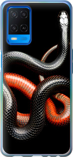 

Чехол Красно-черная змея на черном фоне для Oppo A54 1685237